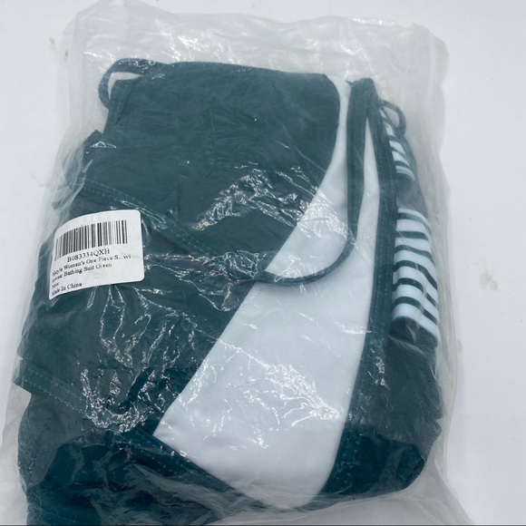 Women's One Piece Tummy Control Deep V Neck Monokini Swimwear Bathing Suit Sz XL - Picture 7 of 11